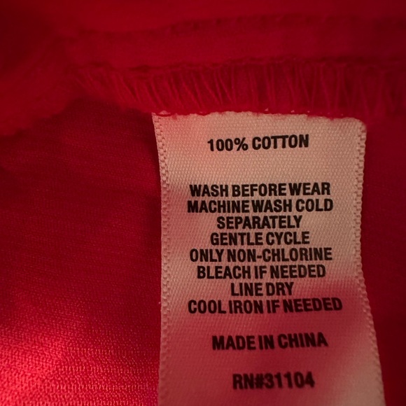 Red Button Front Blouse | Work Office Casual - Picture 6 of 8